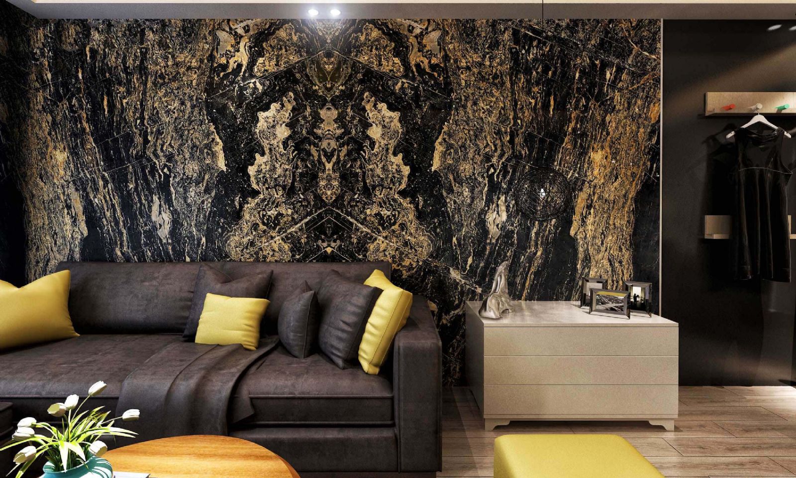Turkish Black Marble Portfolio: Surface Finishes and Architectural Applications