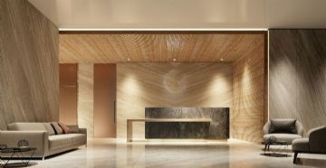 Natural Stone Wall and Floor Design for Corporate Offices