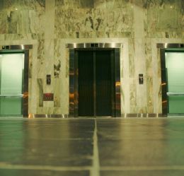Natural Stone Design for Luxury Hotel Elevator Lobbies