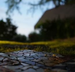 Luxury Hotel & Villa Garden Pathways & Patlatma Travertine Mosaic Applications: Technical Guide & Project Supply